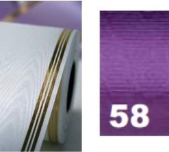 NASTRO FUNEBRE LAME CERIMONY 80MMX50MT PRUGNA 58