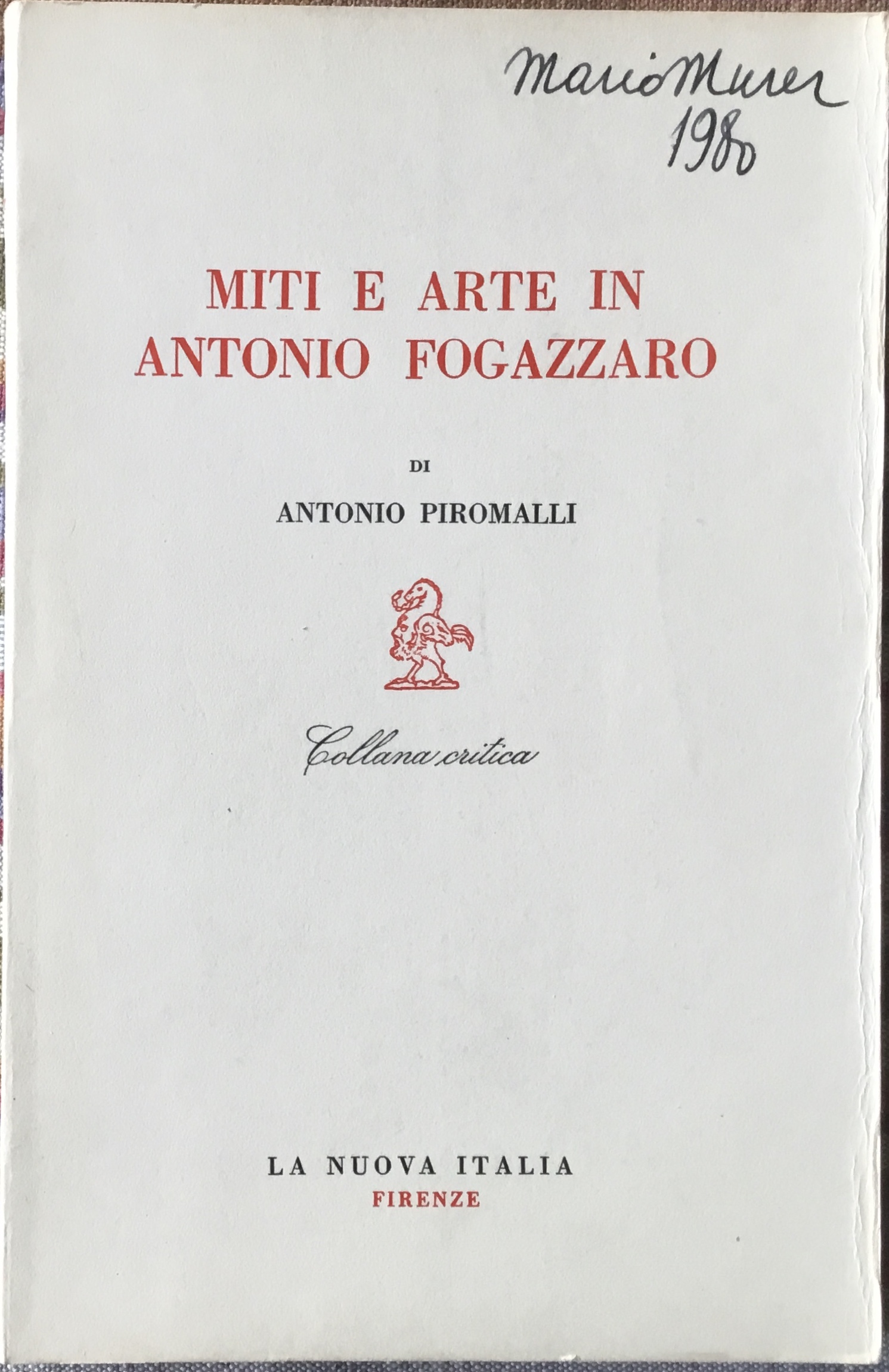 Miti e arte in Antonio Fogazzaro - immagine 2